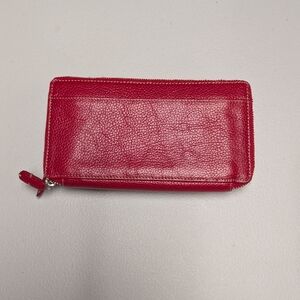 Elegant Red Leather Wallet